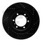Dynamic Friction Co BRAKE ROTOR DRILLED AND SLOTTED BLACK 633-76142L - alternate 5